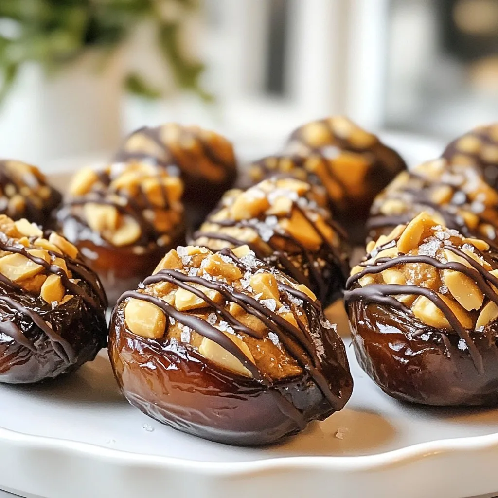 Snickers Stuffed Dates Irresistible Sweet Treat