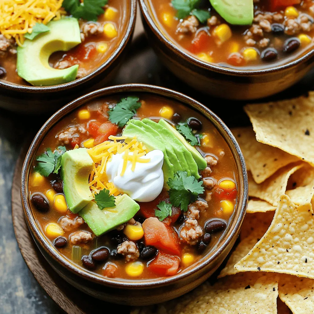 One-Pot Taco Soup Flavorful and Easy Weeknight Meal