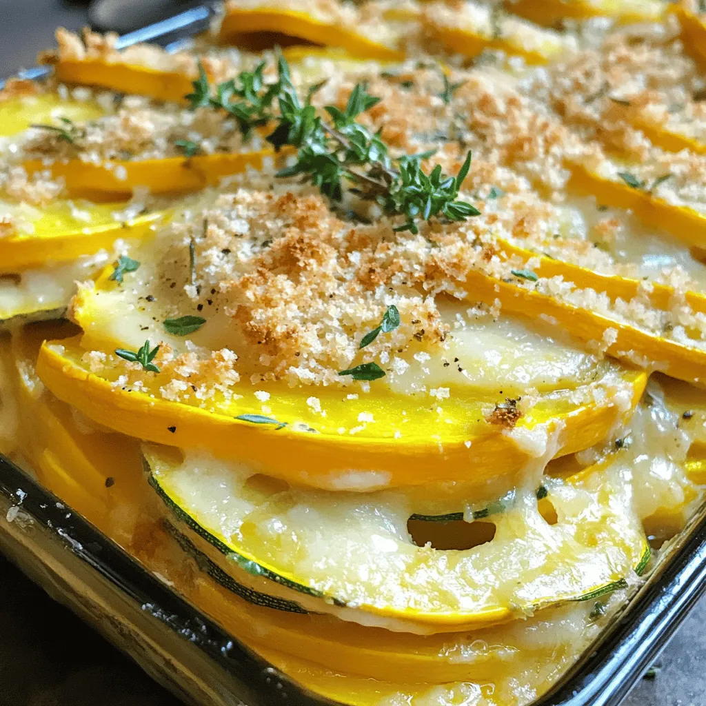 Summer Squash Gratin Simple and Flavorful Dish