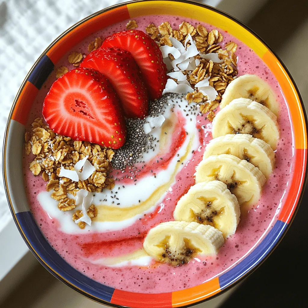 Strawberry Banana Smoothie Bowl Easy and Delicious Recipe