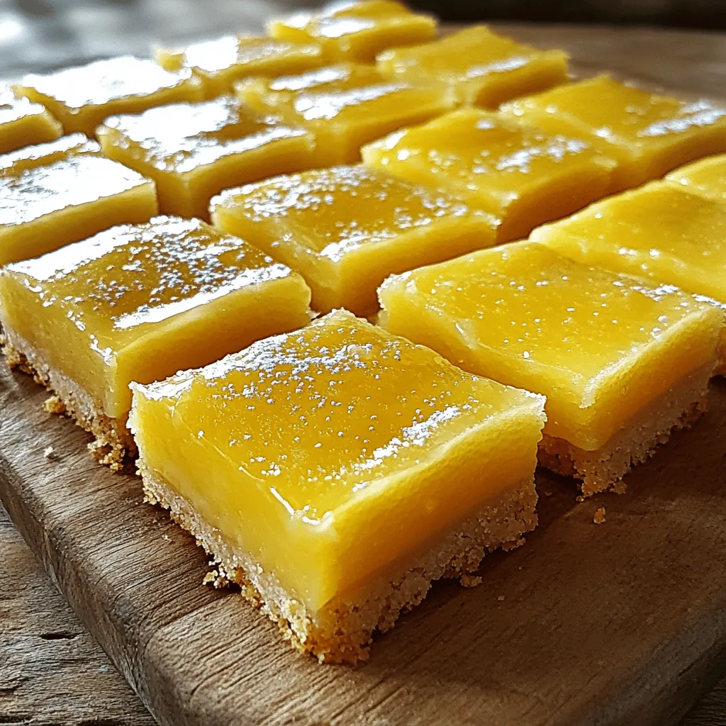 Zesty Lemon Bars Refreshing and Tart Delight