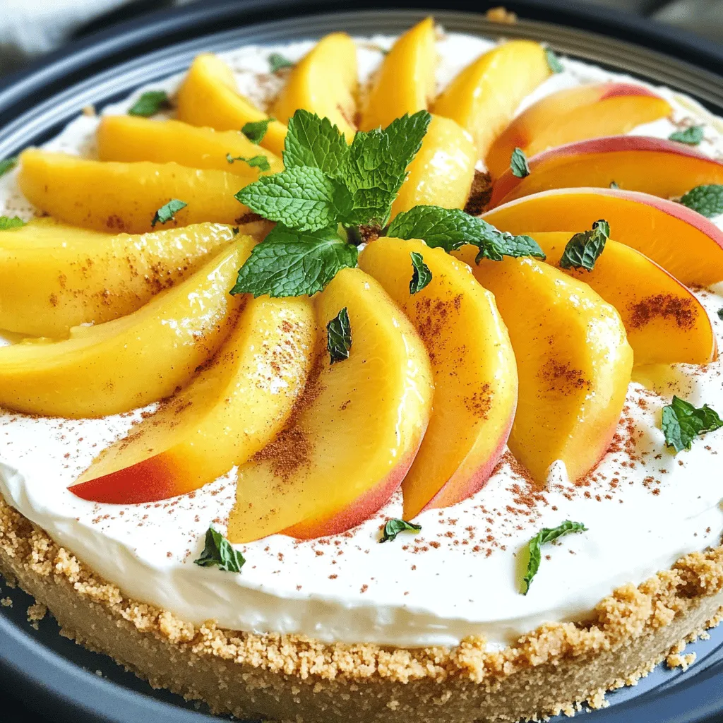 No Bake Peach Cheesecake Delightful and Simple Treat