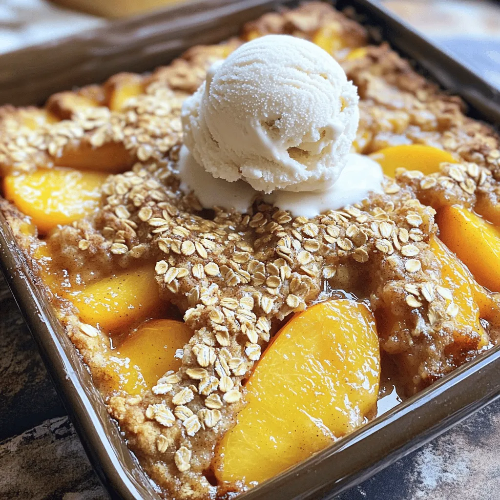 Peach Cobbler Dump Cake Simple and Tasty Dessert