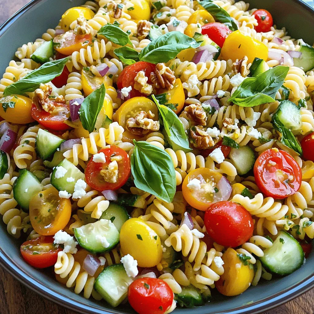 Lemon Basil Pasta Salad Fresh and Flavorful Delight