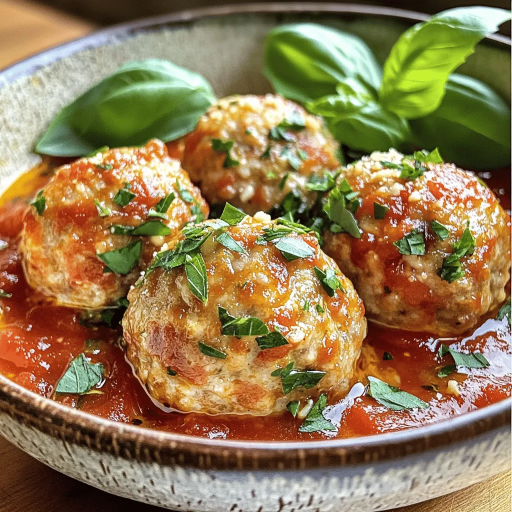 Easy Turkey Meatballs with Marinara Flavorful Recipe