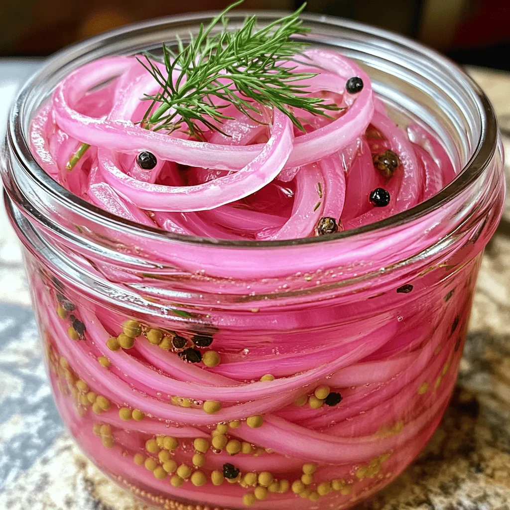 Homemade Pickled Red Onions Tangy and Tasty Delight