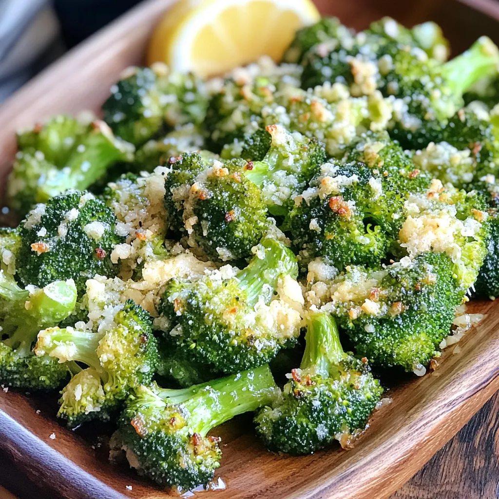 Air Fryer Parmesan Garlic Broccoli Crispy and Flavorful