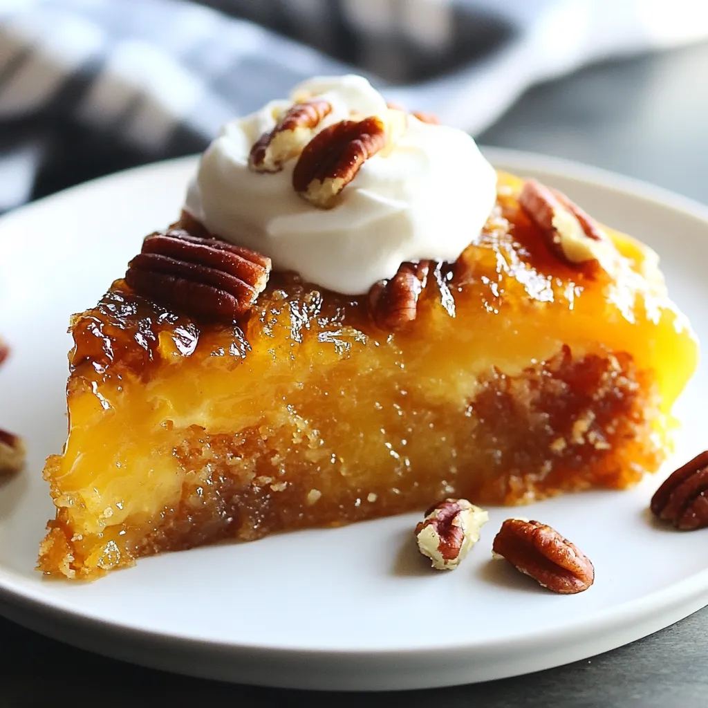 Pecan Upside Down Cake Delightful Sweet Recipe