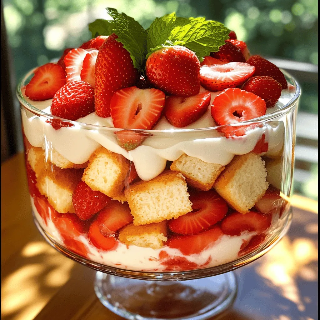 Strawberry Shortcake Trifle Delightful Layered Dessert