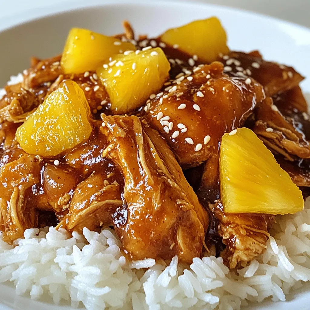 Three Ingredient Crockpot Teriyaki Chicken Delight