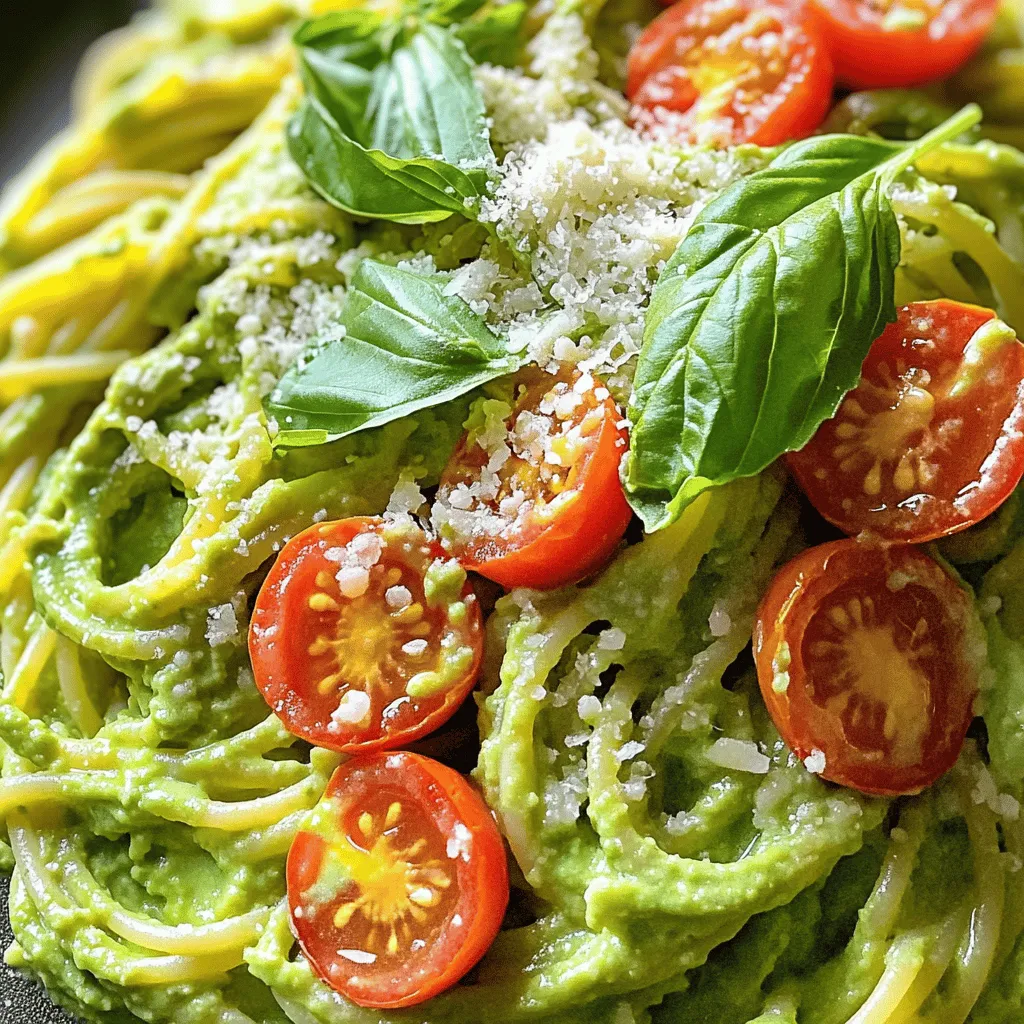 Creamy Avocado Pasta Simple and Delicious Meal