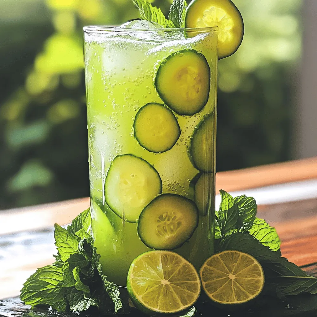 Cucumber Lime Agua Fresca Refreshing Summer Drink