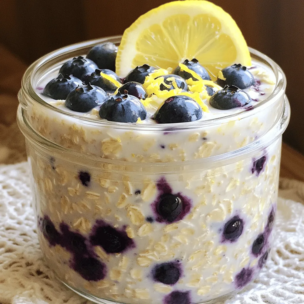 Lemon Blueberry Overnight Oats Tasty and Nutritious
