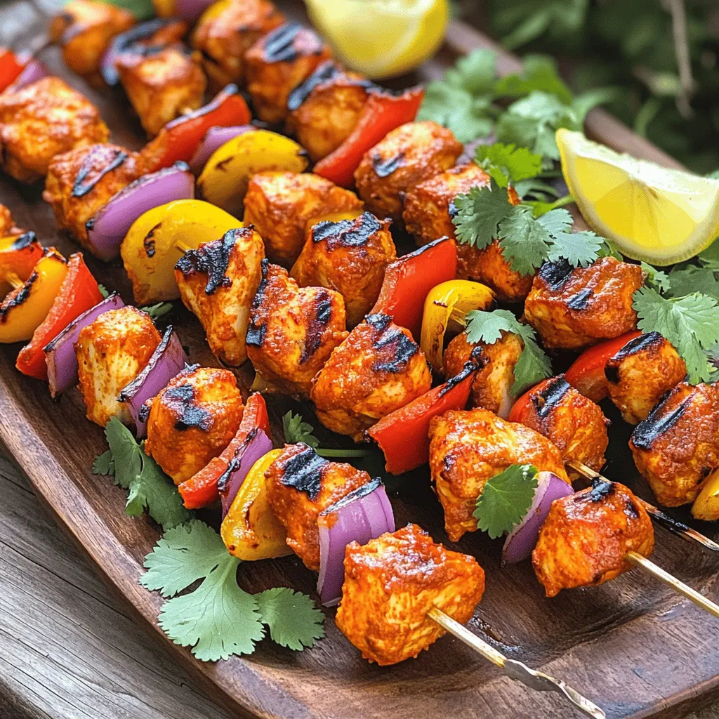 Tandoori Chicken Skewers Flavorful Grilling Delight