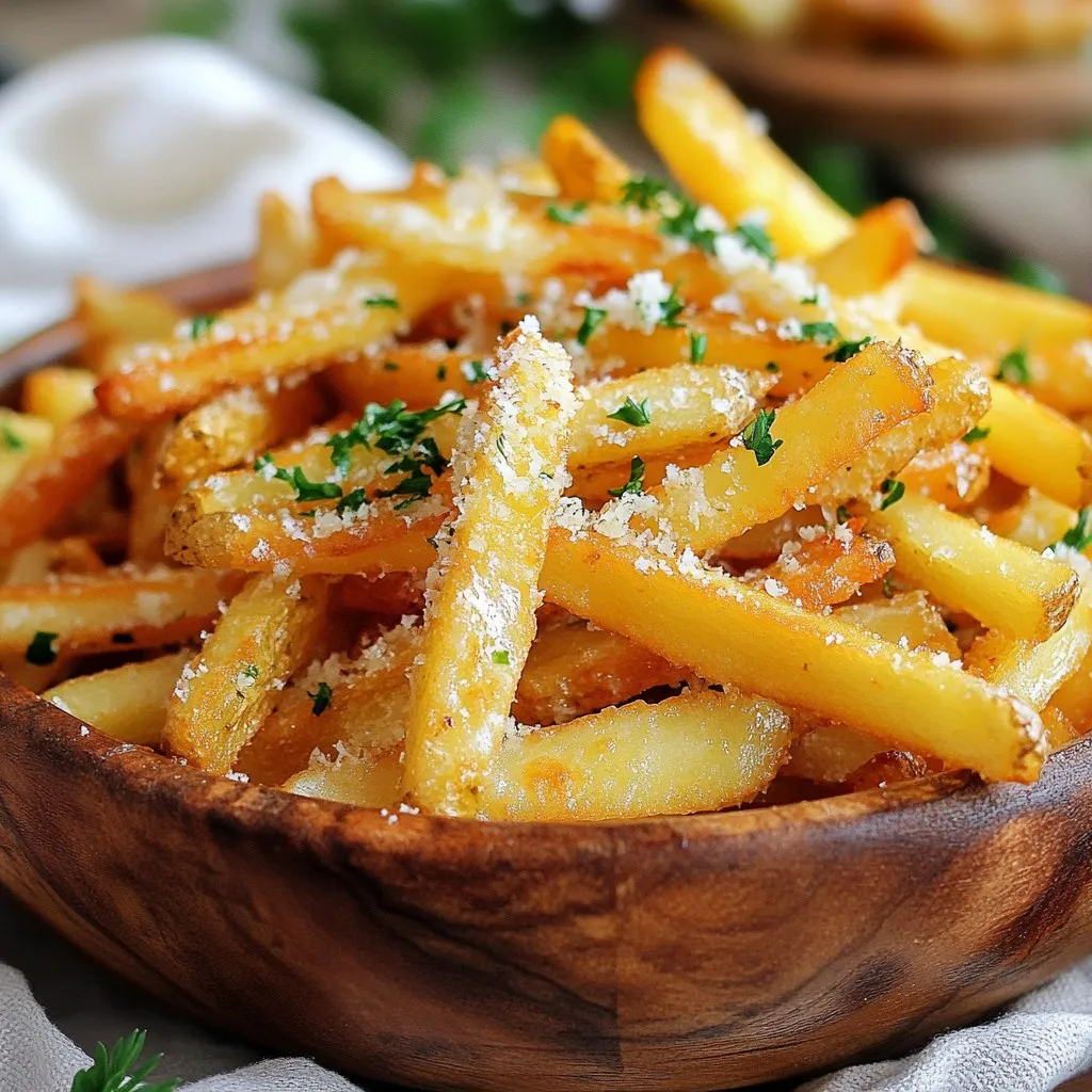 Garlic Parmesan Fries Irresistibly Crispy Snack