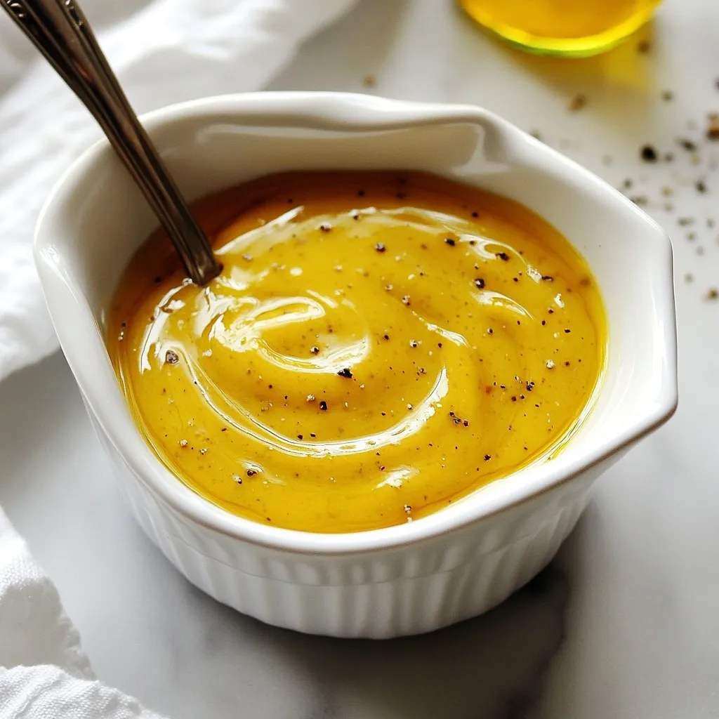 Honey Mustard Dressing Tangy and Flavorful Recipe