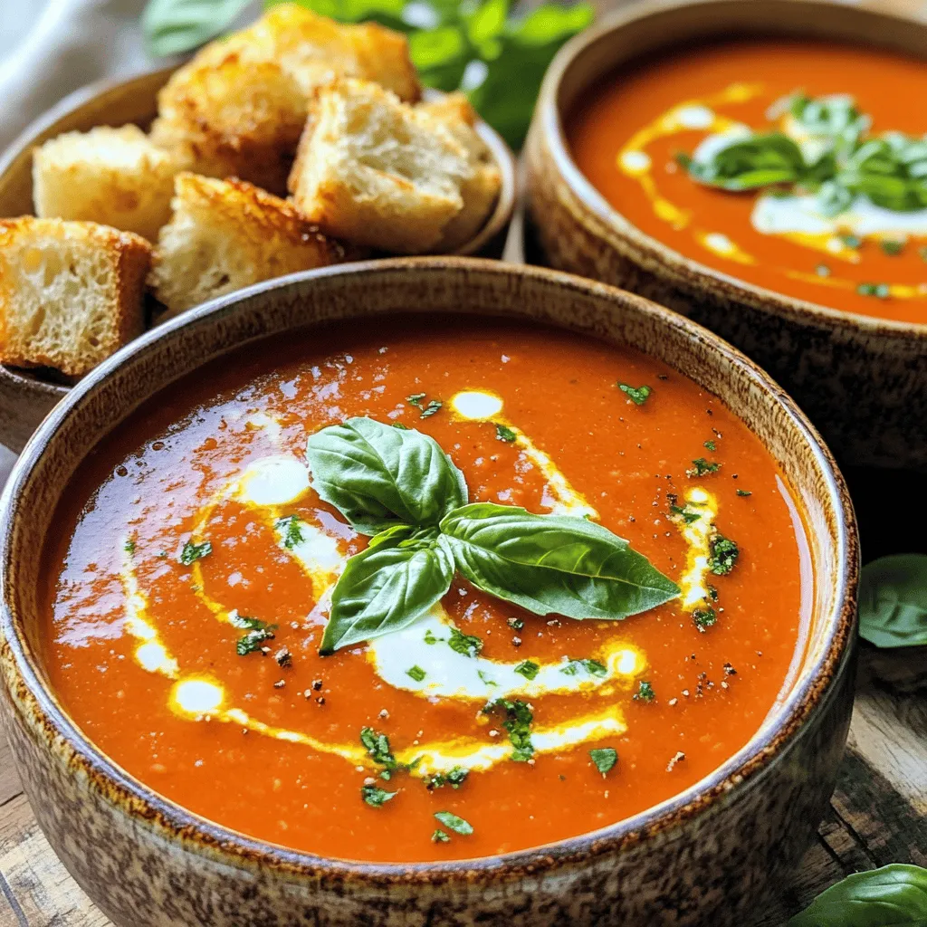 Slow Cooker Tomato Basil Soup Flavorful Comfort Dish