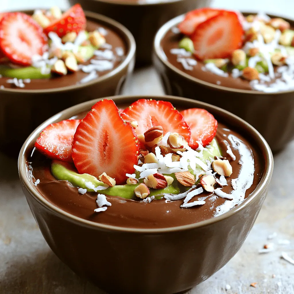 Chocolate Avocado Pudding Creamy and Rich Delight