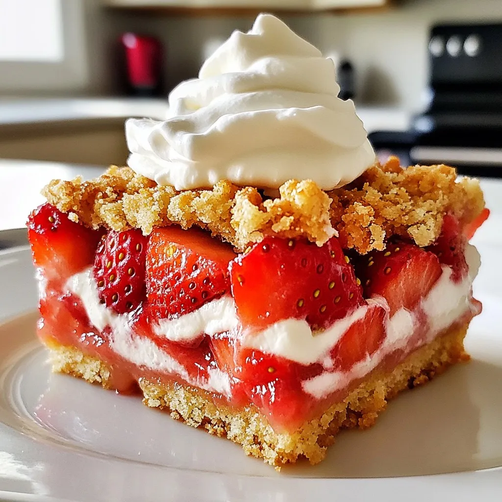 Easy Strawberry Shortcake Bars Delightfully Simple Treat