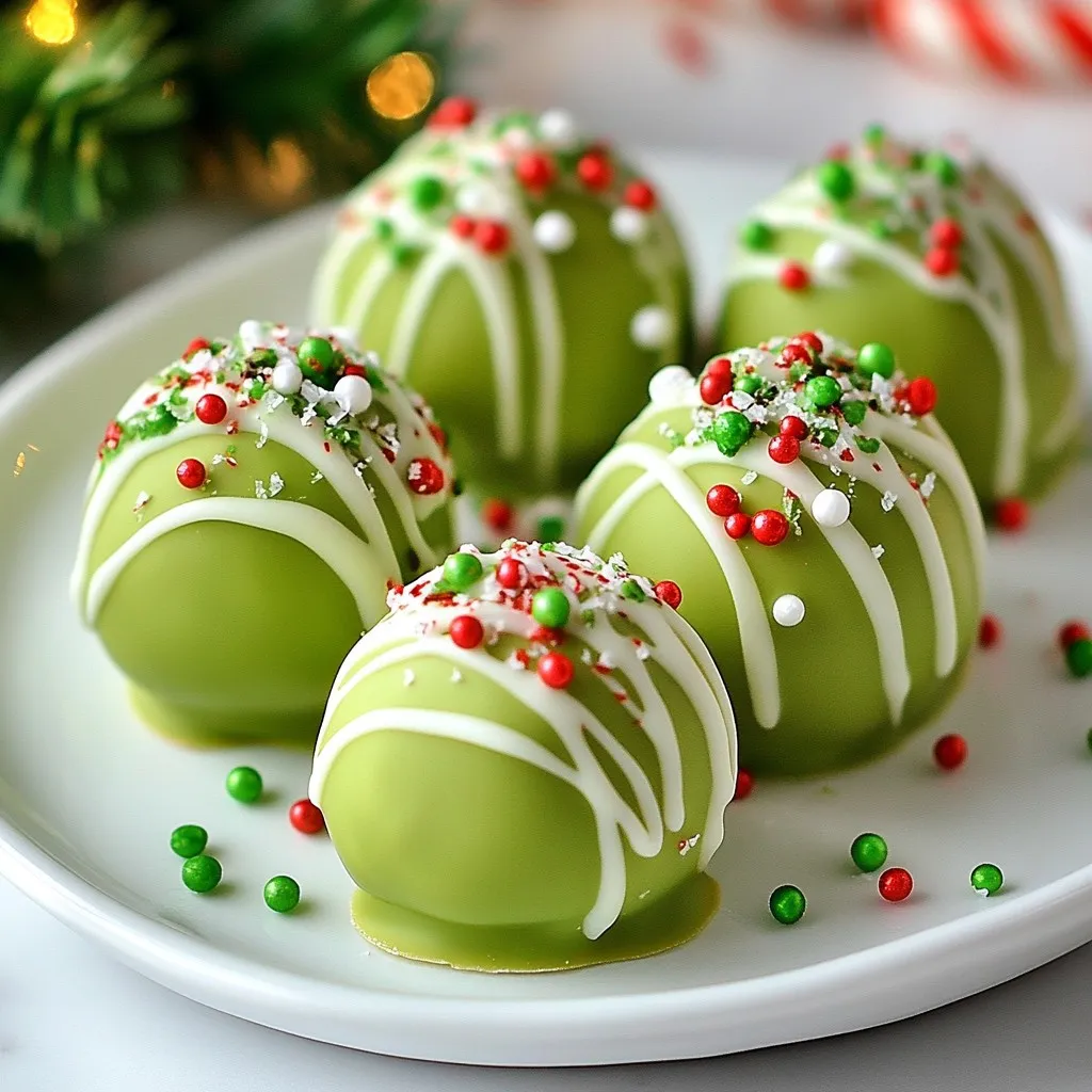 Grinch Christmas Truffles Delightful Holiday Treats
