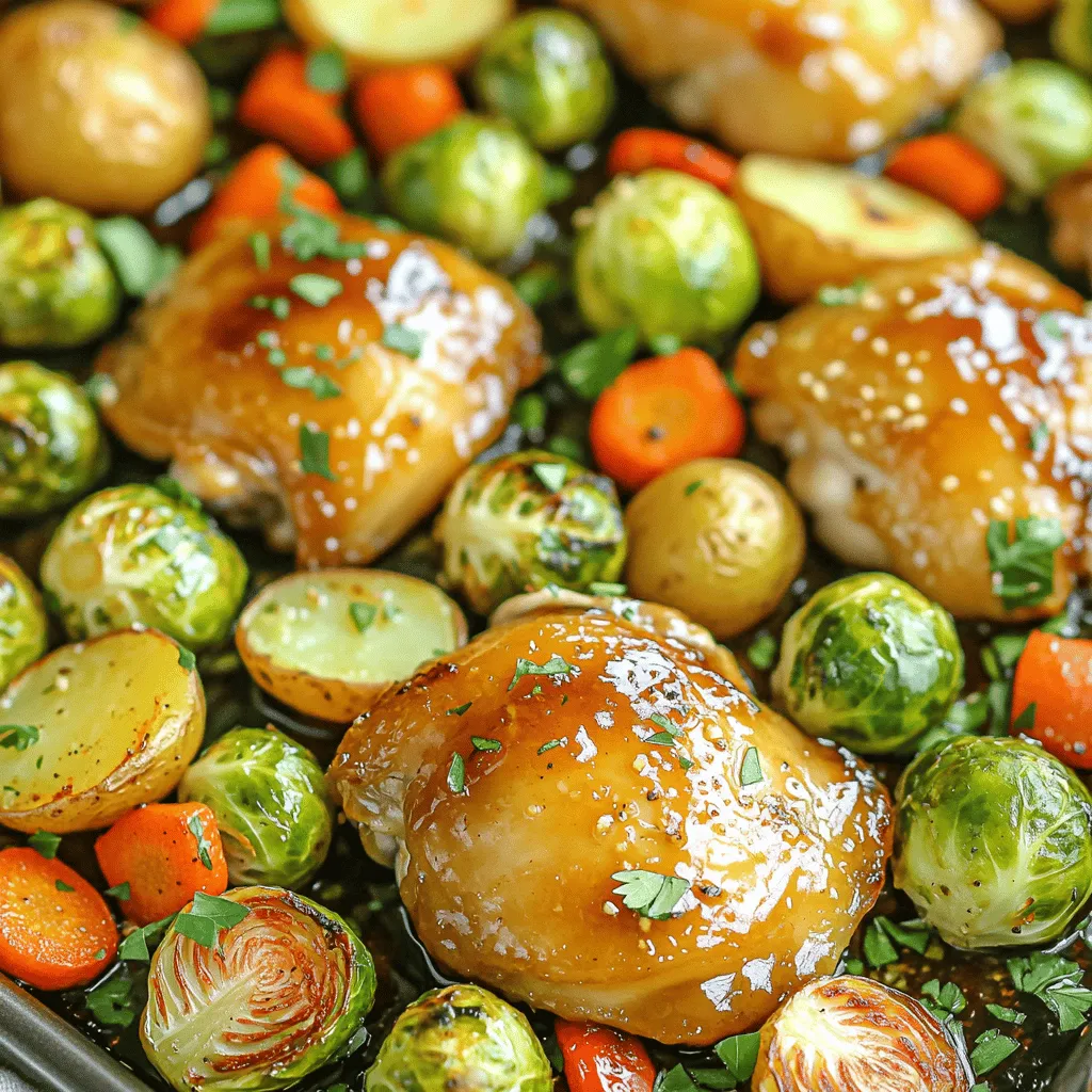Sheet Pan Honey Garlic Chicken and Veggies Delight