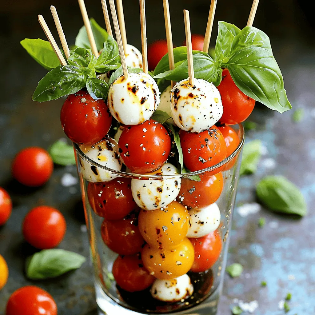 Easy Caprese Skewers Fresh and Flavorful Appetizer