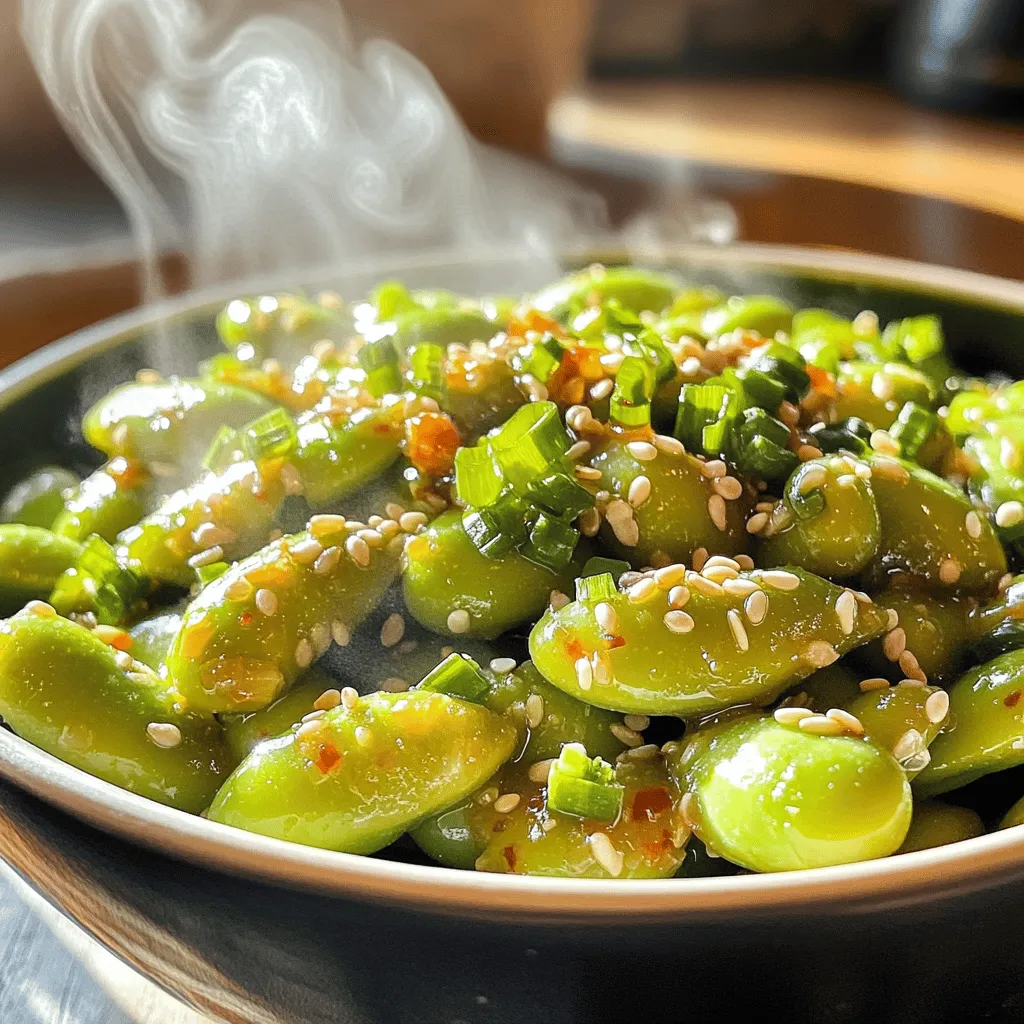Spicy Garlic Edamame Flavorful and Quick Delight
