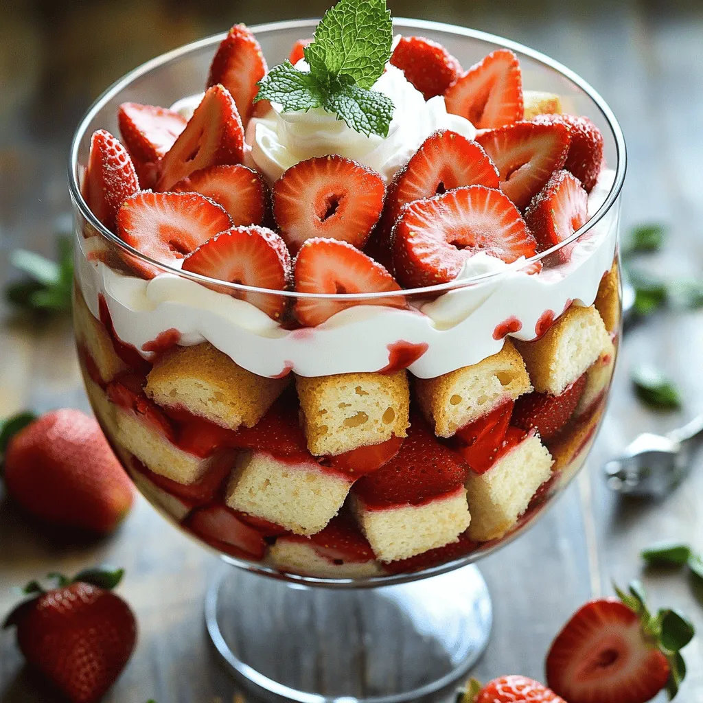 Strawberry Shortcake Trifle Delightfully Layered Treat