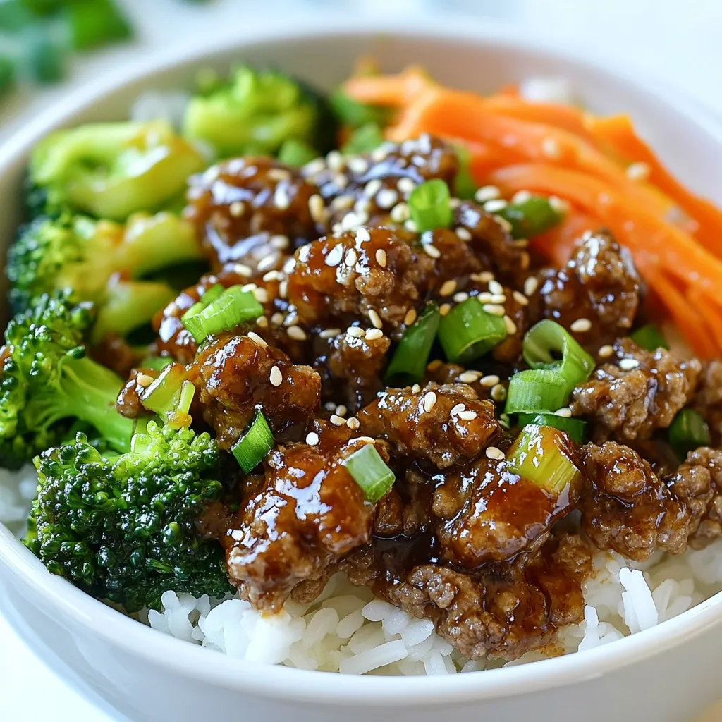 Korean Ground Beef Bowl Tasty and Simple Recipe