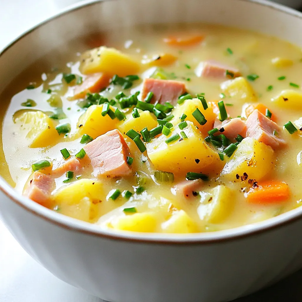 Easy One Pot Ham Potato Soup Comfort in a Bowl
