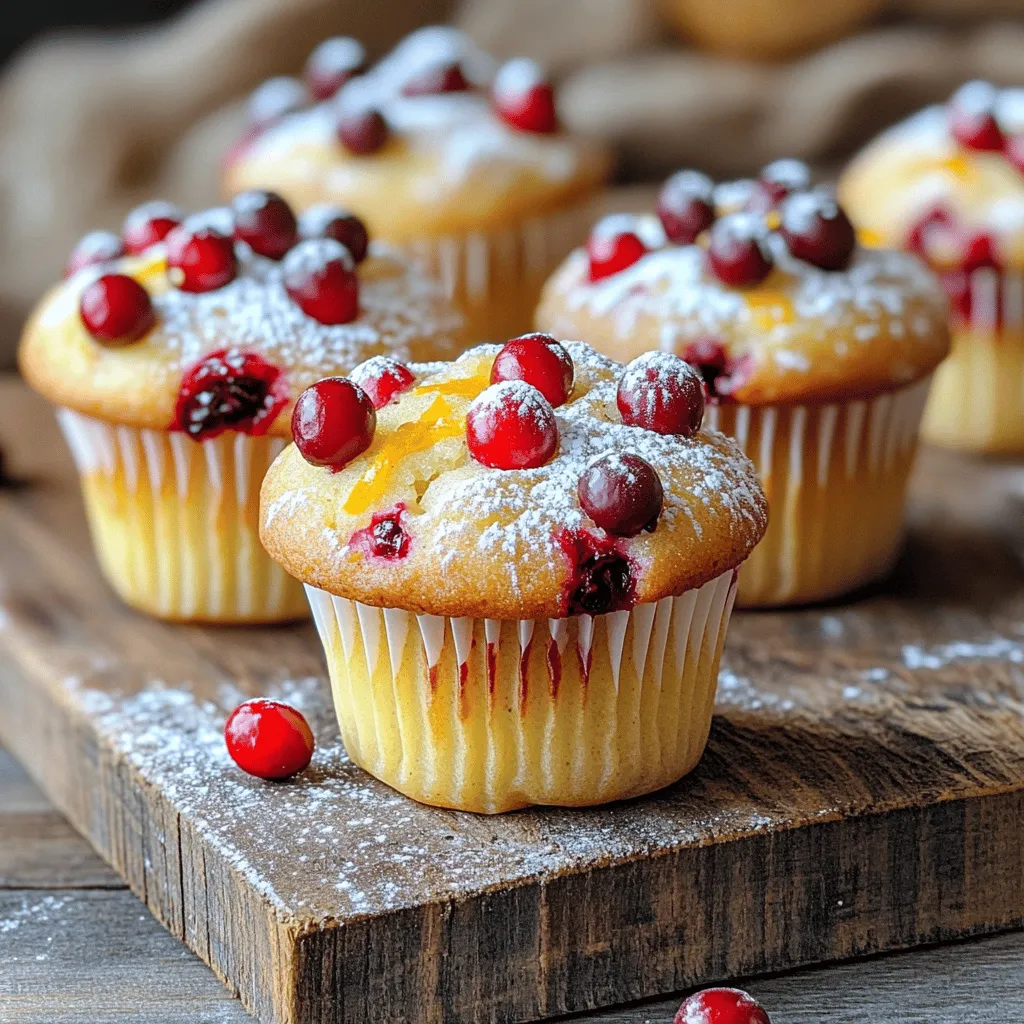Cranberry Orange Muffins Fresh and Flavorful Delight
