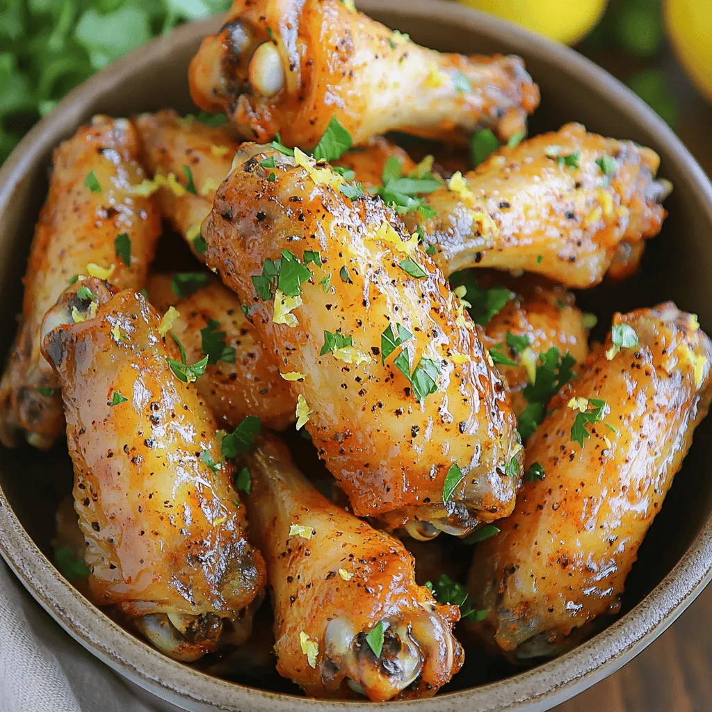 Air Fryer Lemon Pepper Wings Juicy and Flavorful Dish
