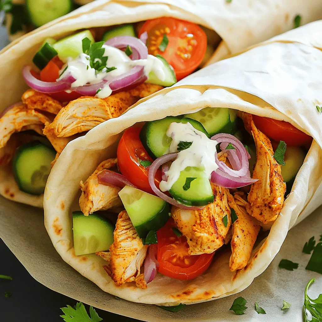 Savory Chicken Shawarma Wraps Easy to Make at Home