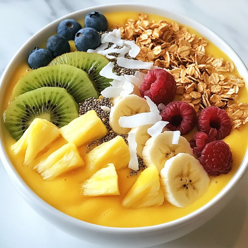 Tropical Pineapple Smoothie Bowl Fresh and Flavorful Treat