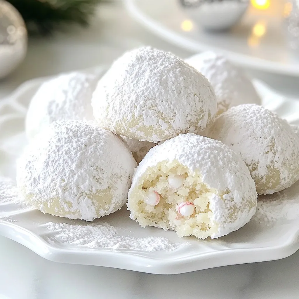 Peppermint Snowball Cookies Festive Holiday Treats