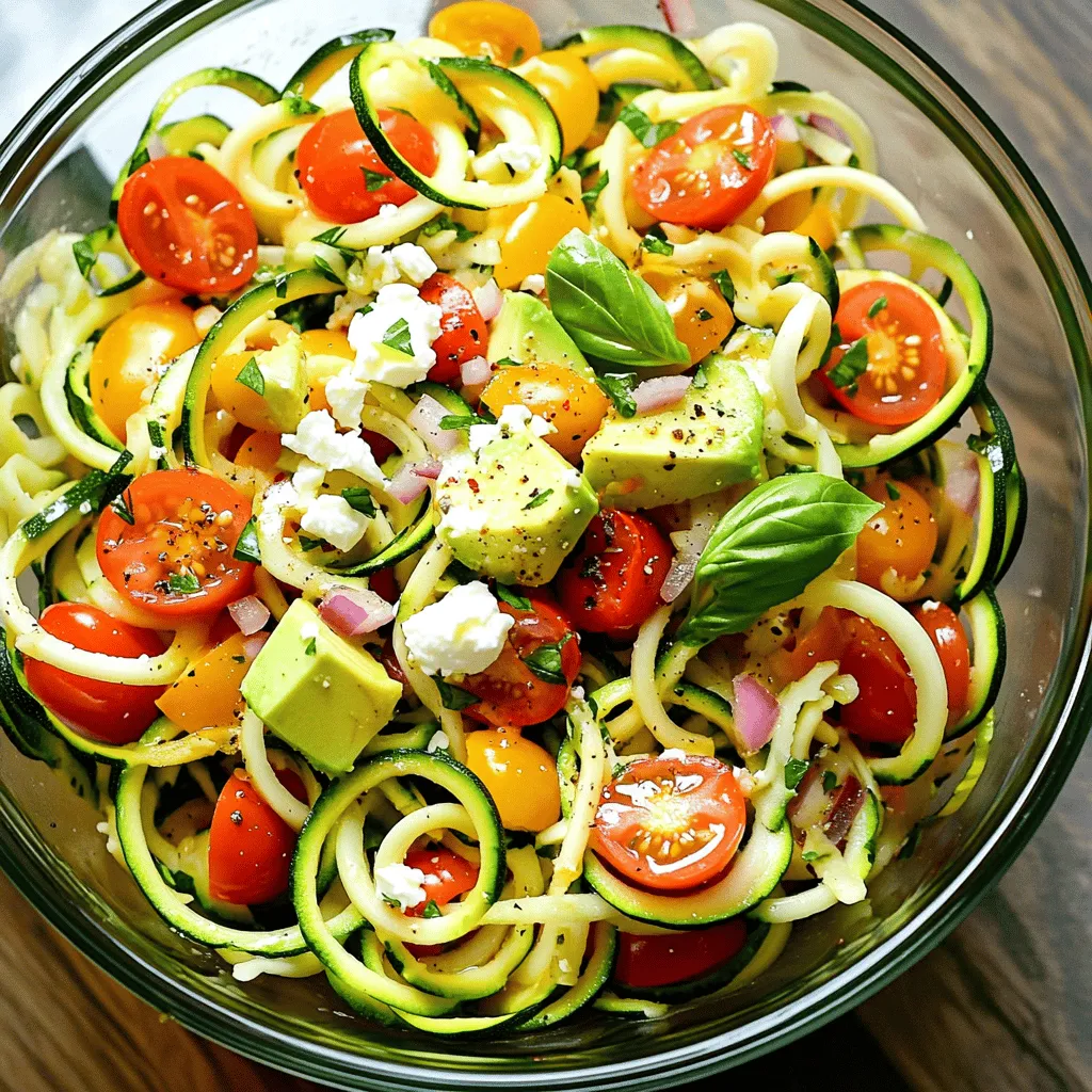 Zucchini Noodle Salad Fresh and Flavorful Delight