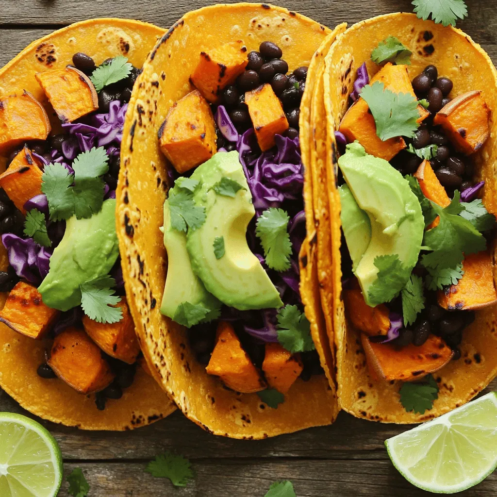 Sweet Potato and Black Bean Tacos Tasty Healthy Meal