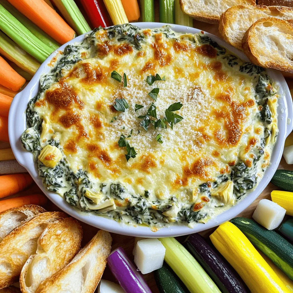 Creamy Spinach Artichoke Dip Rich and Flavorful Treat