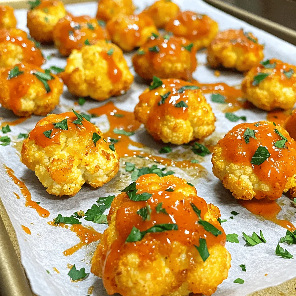 Buffalo Cauliflower Bites Flavorful and Easy Snack