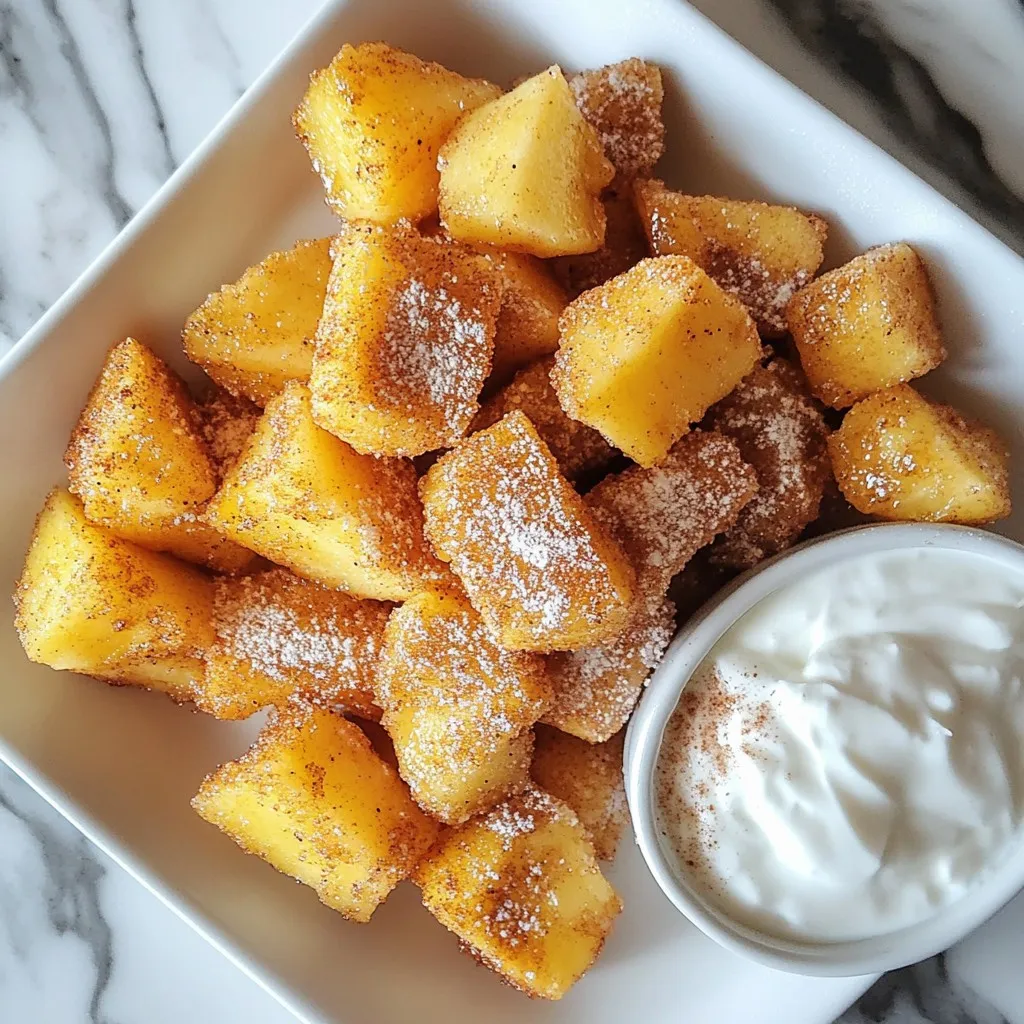Healthy Cinnamon Sugar Air Fryer Bites Recipe