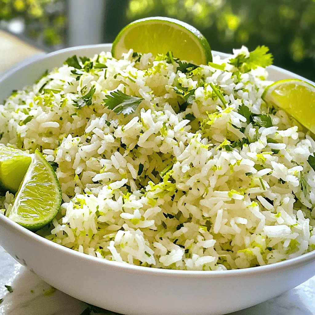 Lime Cilantro Rice Flavorful and Easy to Make Dish