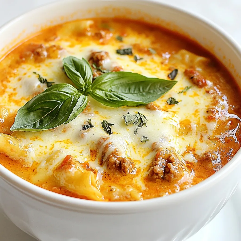 Cozy Creamy Lasagna Soup Comforting and Hearty Dish