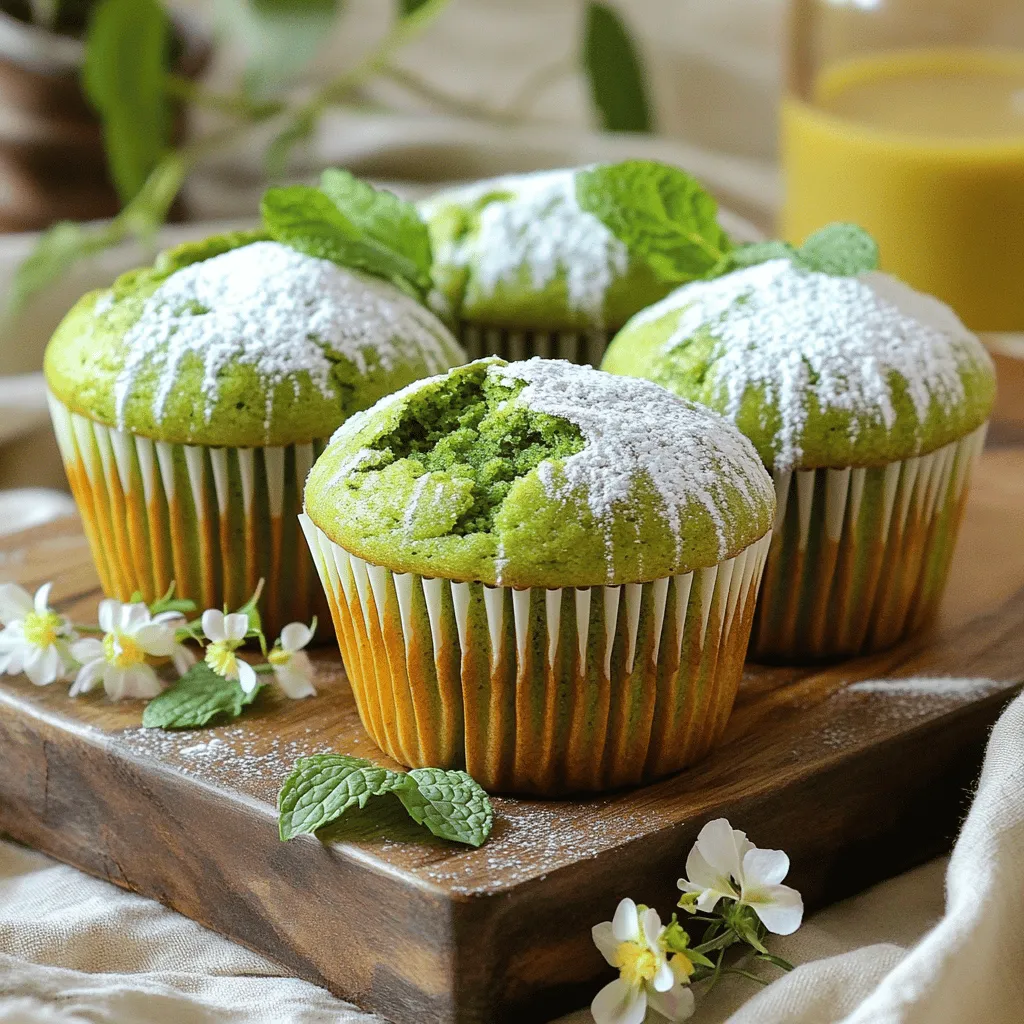 Matcha Green Tea Muffins Delightful Flavor Boost