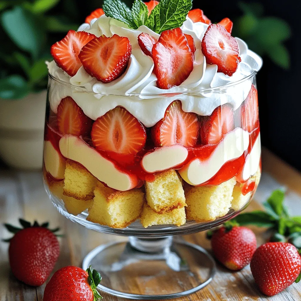 Strawberry Shortcake Trifle Simple and Delicious Dessert