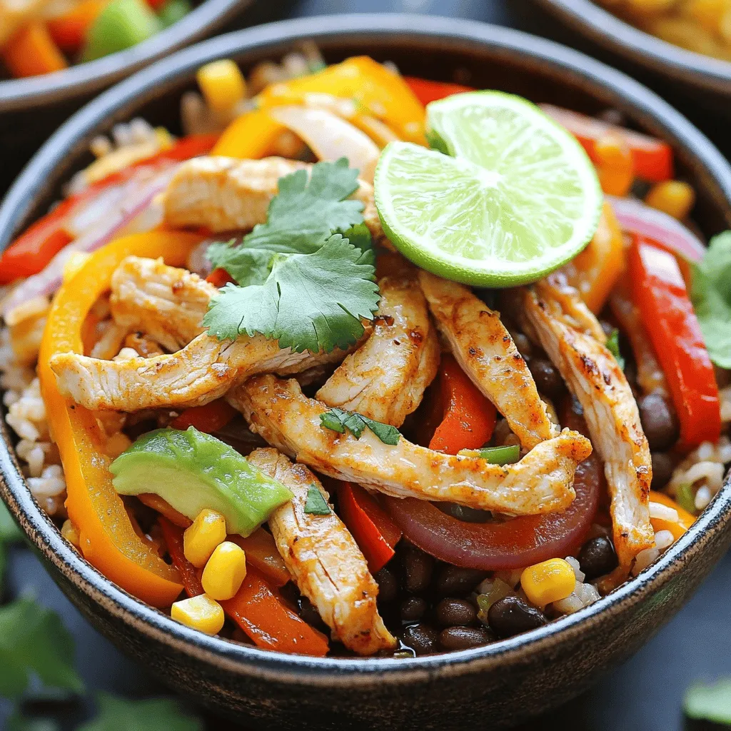 Chicken Fajita Rice Bowl Flavorful and Easy Recipe