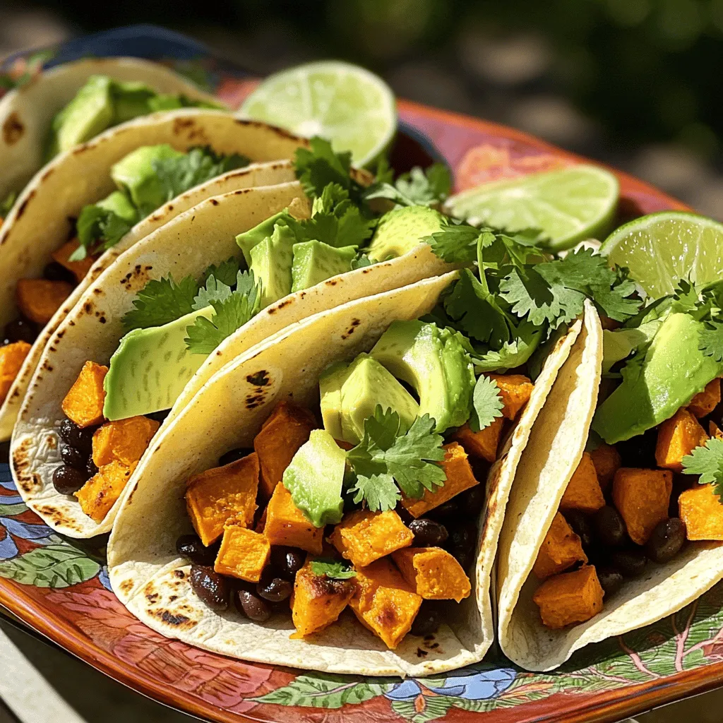 Sweet Potato and Black Bean Tacos Flavorful Delight