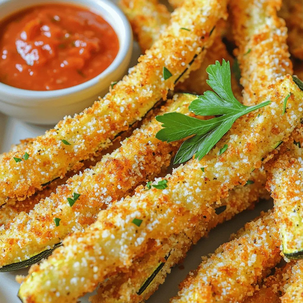 Air Fryer Parmesan Zucchini Fries Crispy and Tasty Snack