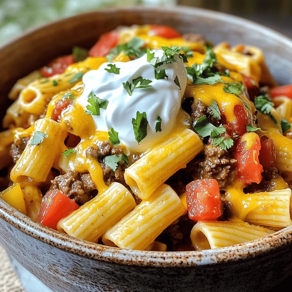 One Pot Taco Pasta Flavorful and Easy Dinner Recipe