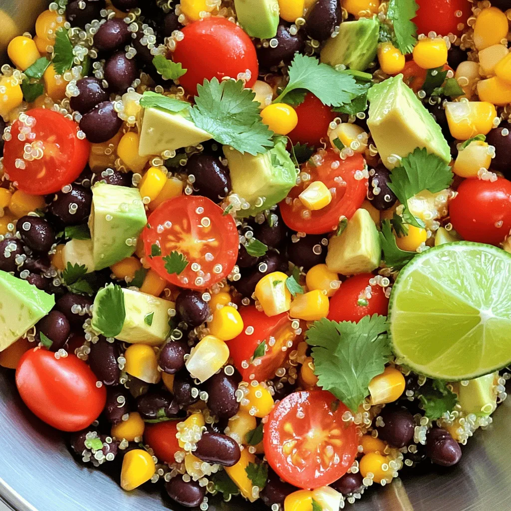 Zesty Quinoa Black Bean Salad Fresh and Flavorful Dish
