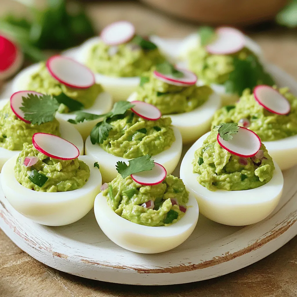 Guacamole Deviled Eggs Deliciously Easy Recipe